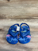 NEW Old Navy Dino Print Flip-Flops Blue sz 5c - Me n Mommy To Be
