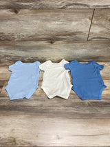 Emily and Oliver 3pk Bodysuits Blue sz 0-3m