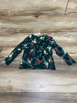 NEW Old Navy Floral Print Green Shirt sz 12-18m