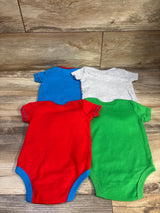 Marvel 4pk Bodysuit Set Blue sz 3-6m