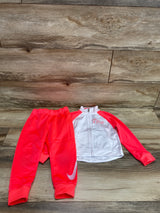 Nike 2pc Tracksuit Set White/Pink sz 3T