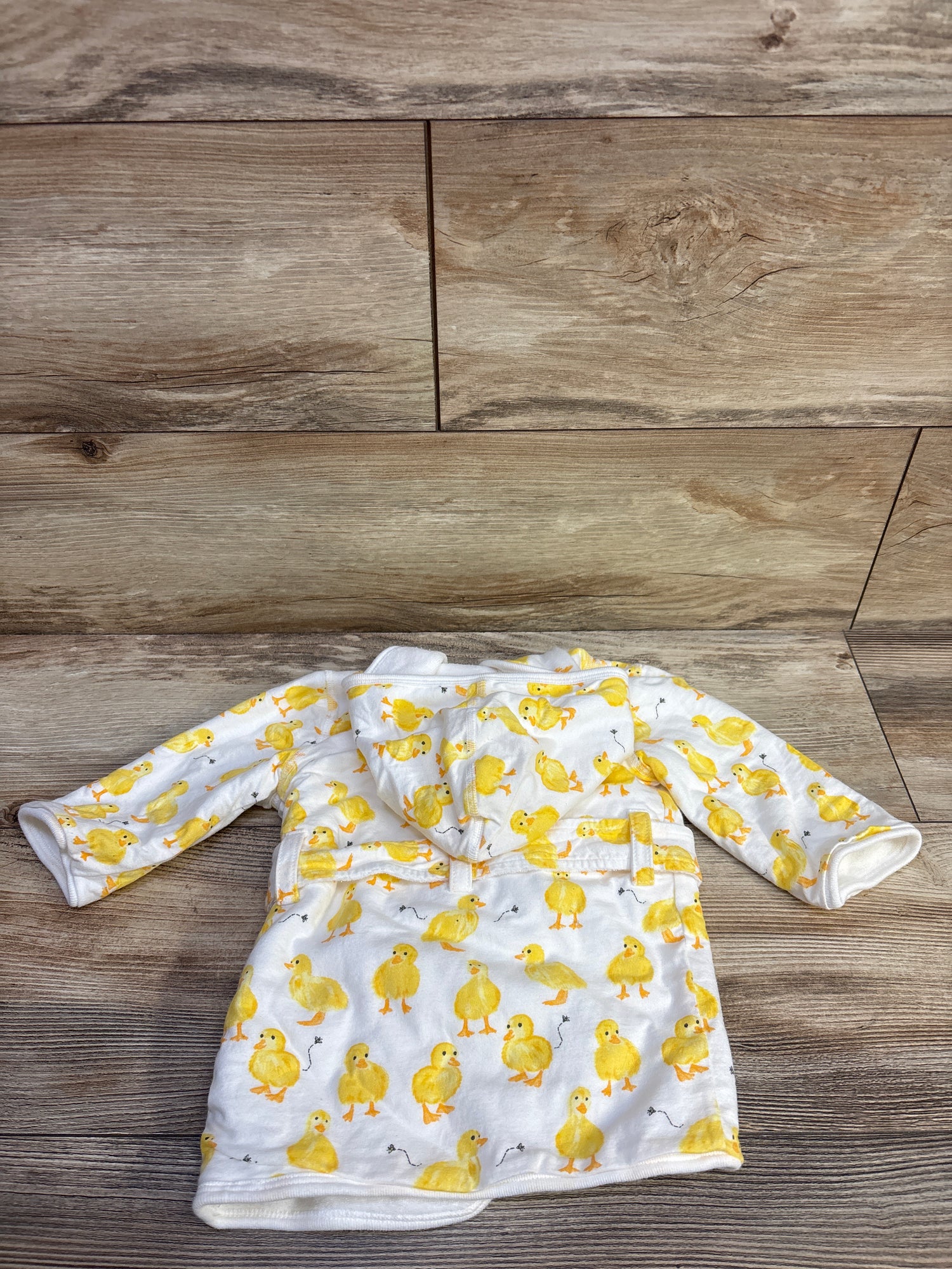 Burt's Bees Baby Hooded Bath Robe White sz 0-9m