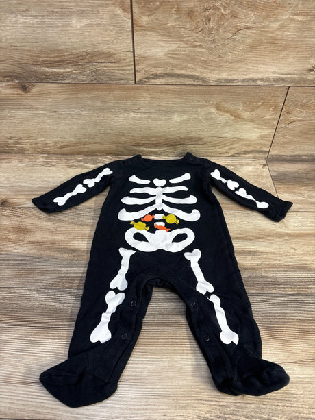 Just One You Skeleton Footed Coverall Black sz 9m - Me n Mommy To Be