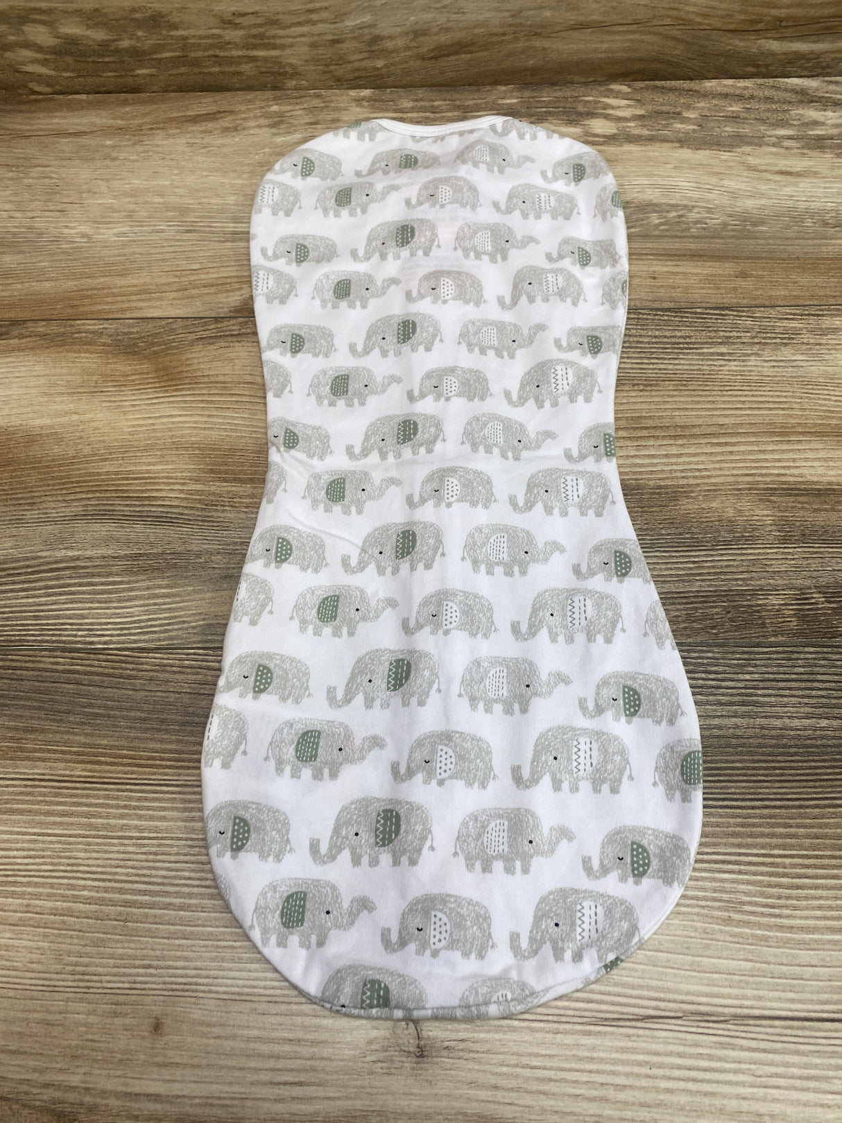 SwaddleMe Pod Elephant Print White sz 0-2m