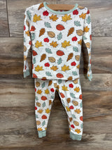 2pc Fall Print Pajama Set Ivory sz 3T