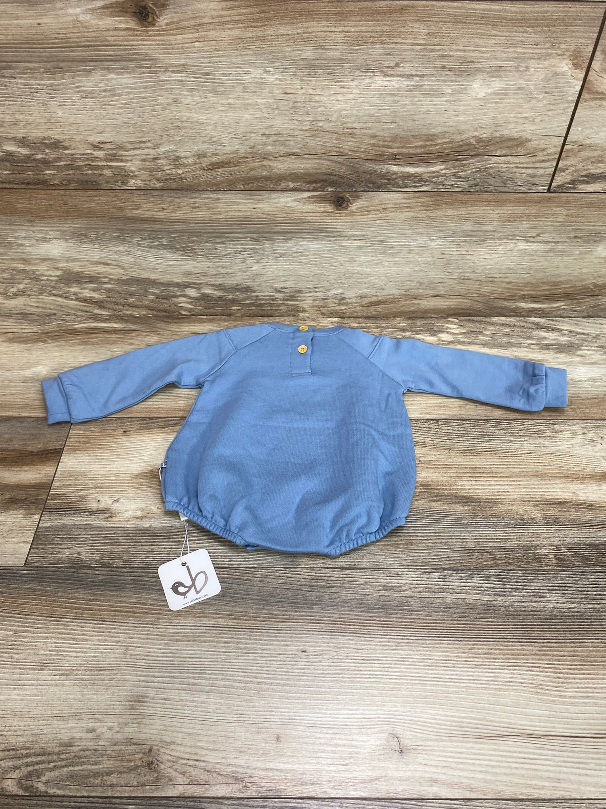 NEW Birdie Bean Sweatshirt Romper Blue sz 3-6m