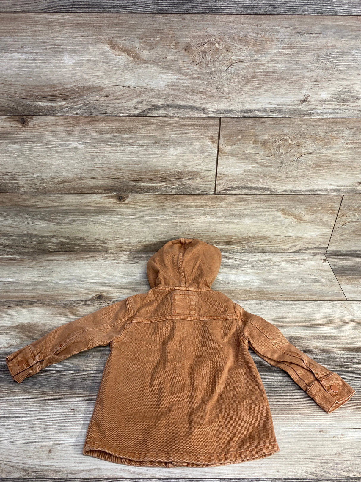 Cat & Jack Denim Button Up Jacket Brown sz 2T