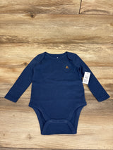 NEW Baby Gap Long Sleeve Bodysuit Blue sz 12-18m