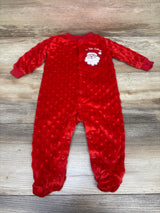 Baby Starters My First Christmas Minky Dot Footed Coverall Red sz 6m