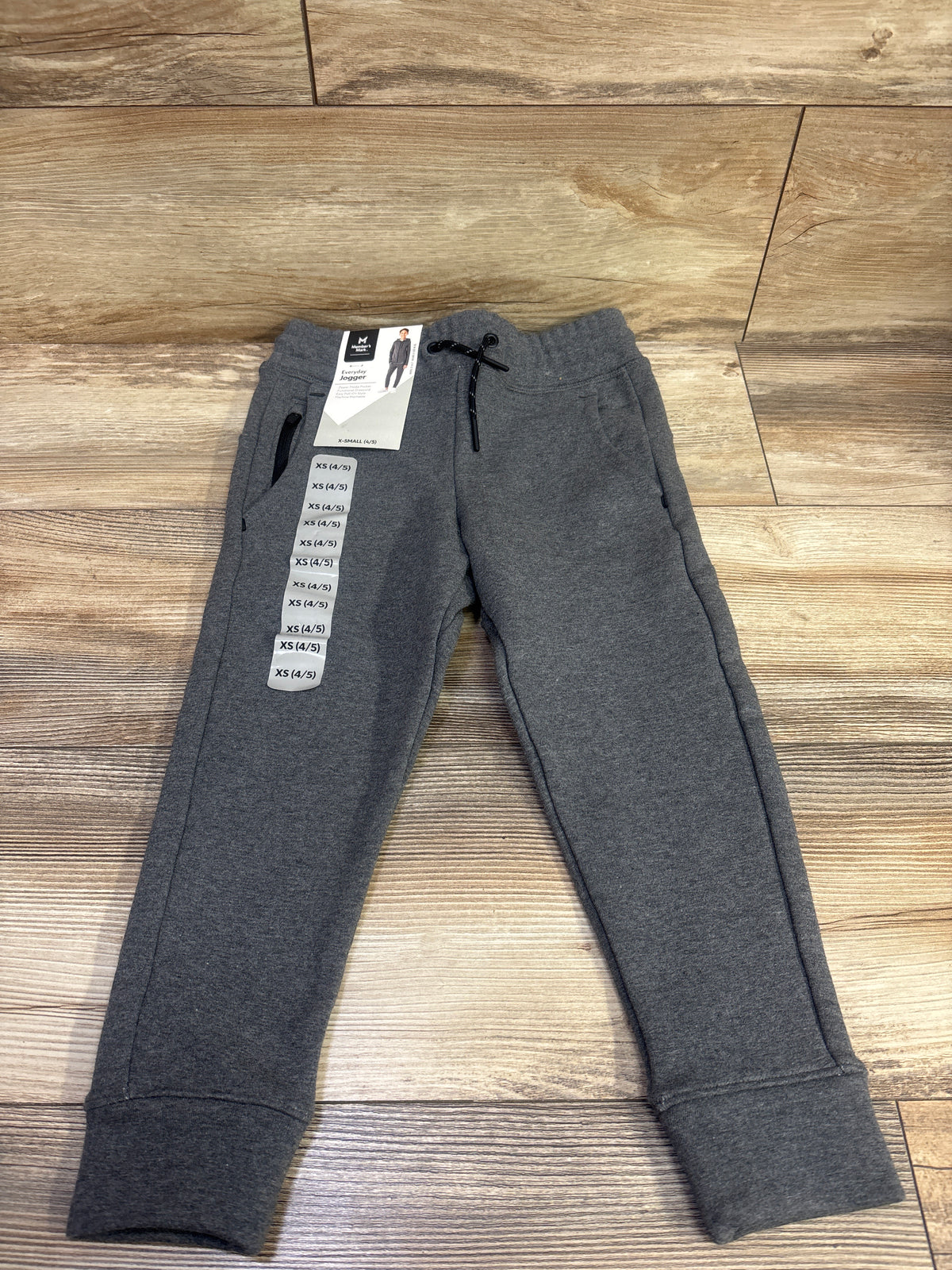 NEW Member's Mark Everyday Tech Joggers Grey sz 4/5T
