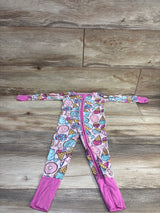Little Sleepies Sweet Treats Bamboo Convertible Sleeper Pink sz 6-12m