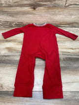 Mudpie Ho Ho Ho Thermal Knit Coverall Red sz 9-12m - Me n Mommy To Be
