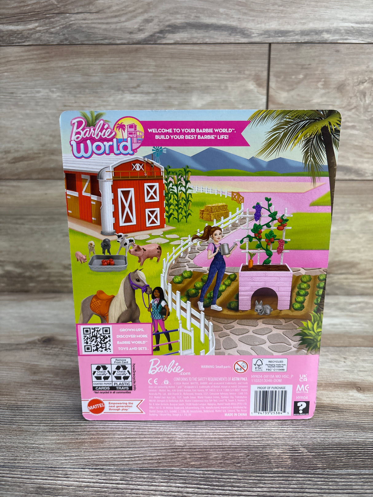 NEW Barbie World Grow A Garden Playset