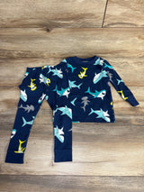 Just One You 2pc Shark Print Pajama Set Navy sz 18m