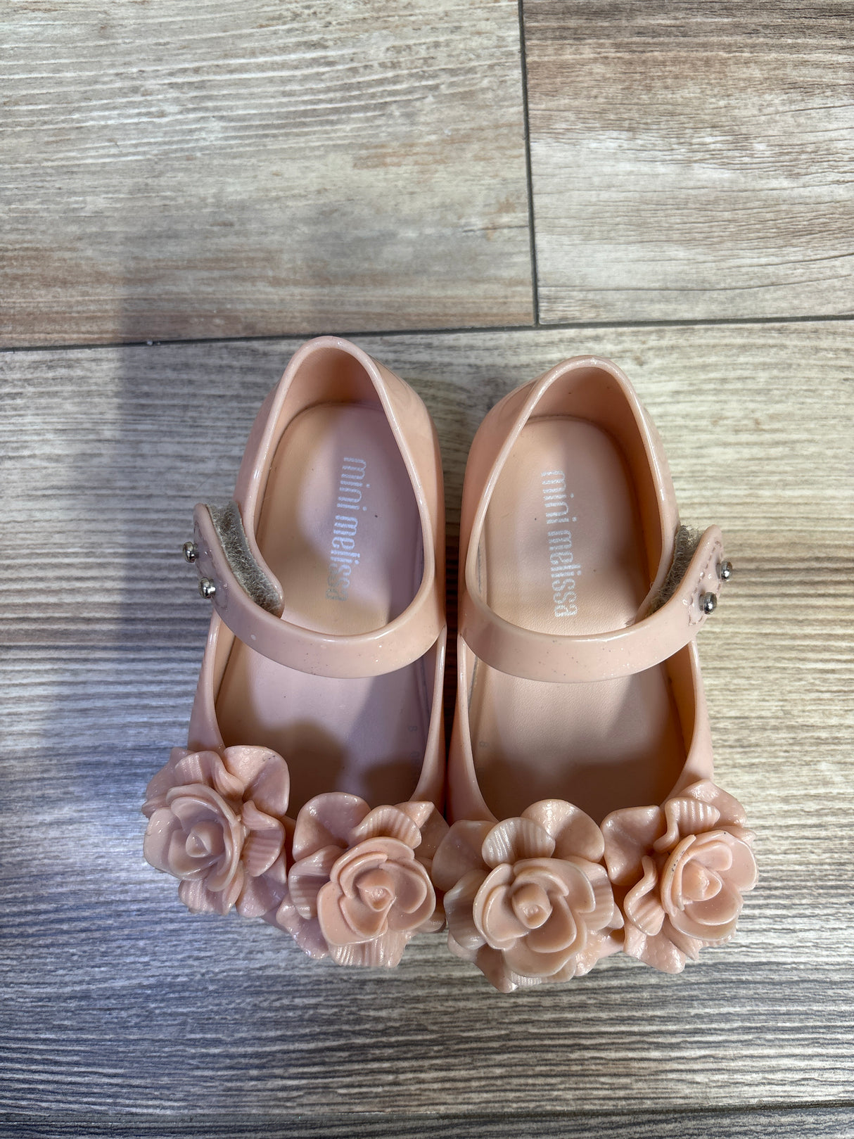 Mini Melissa Ultragirl Springtime Ballet Flats in Pearly Pink sz 5c
