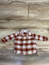 Little Co Plaid Button Up Flannel Red sz 9m