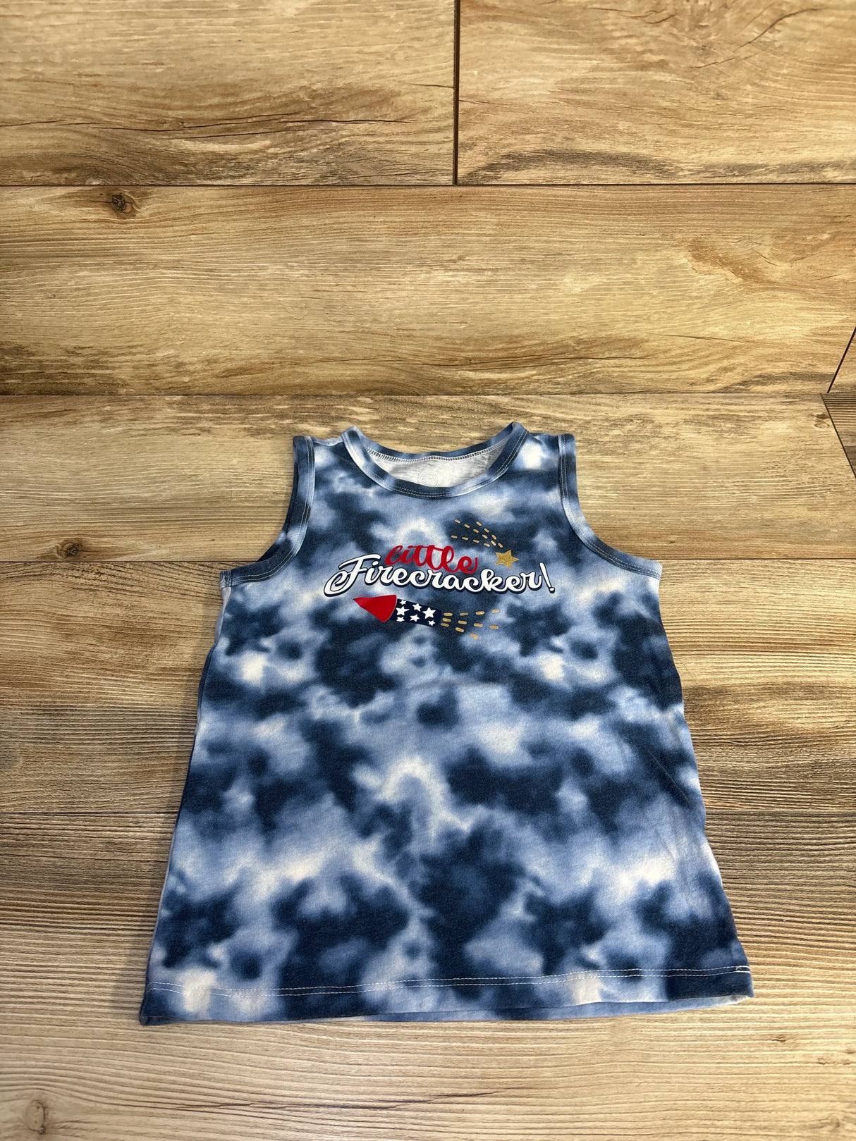 Wonder Nation Little Firecracker Tank Top Blue sz 5T