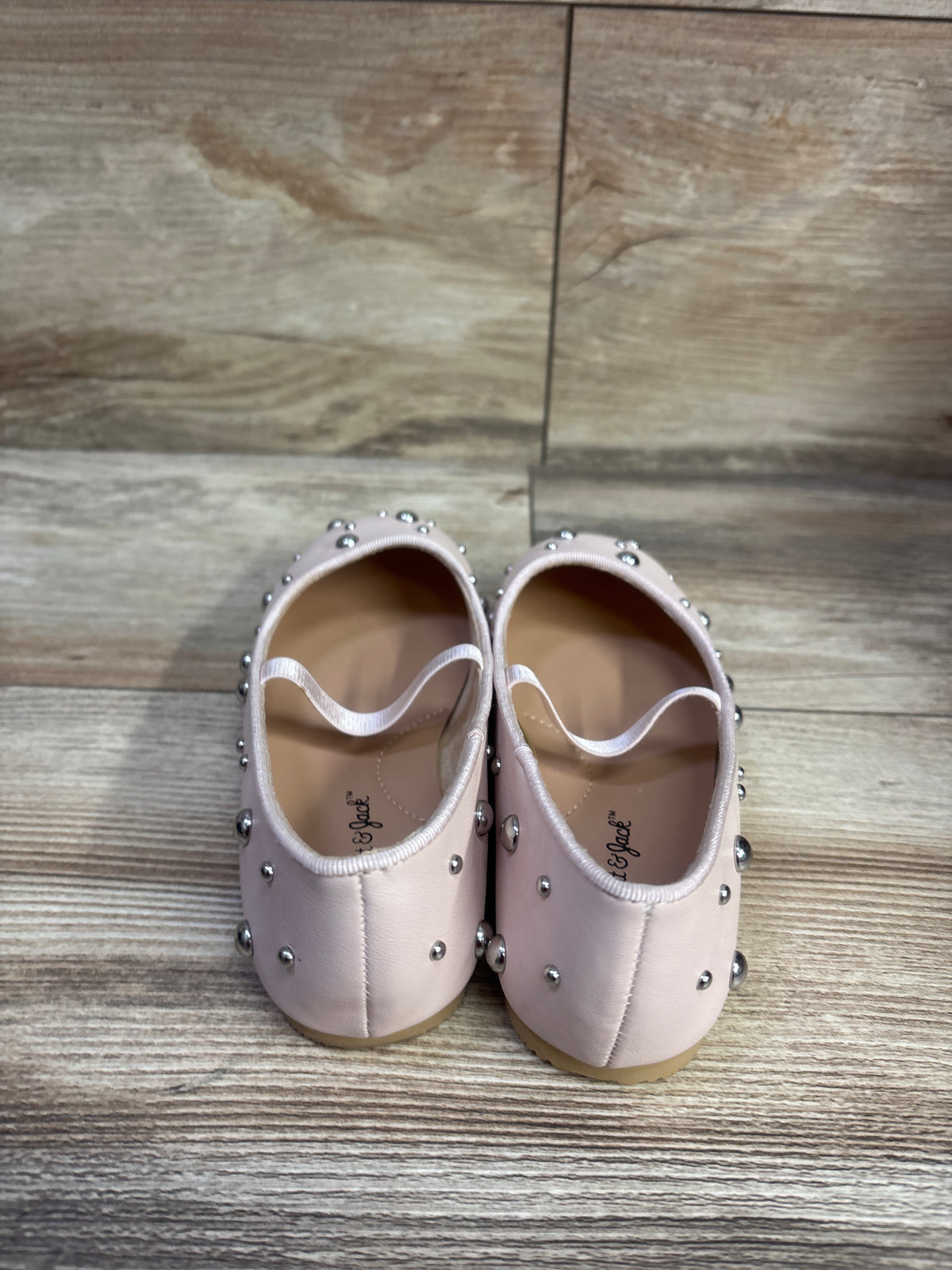 Cat & Jack Studded Ballet Flats Pink sz 12c