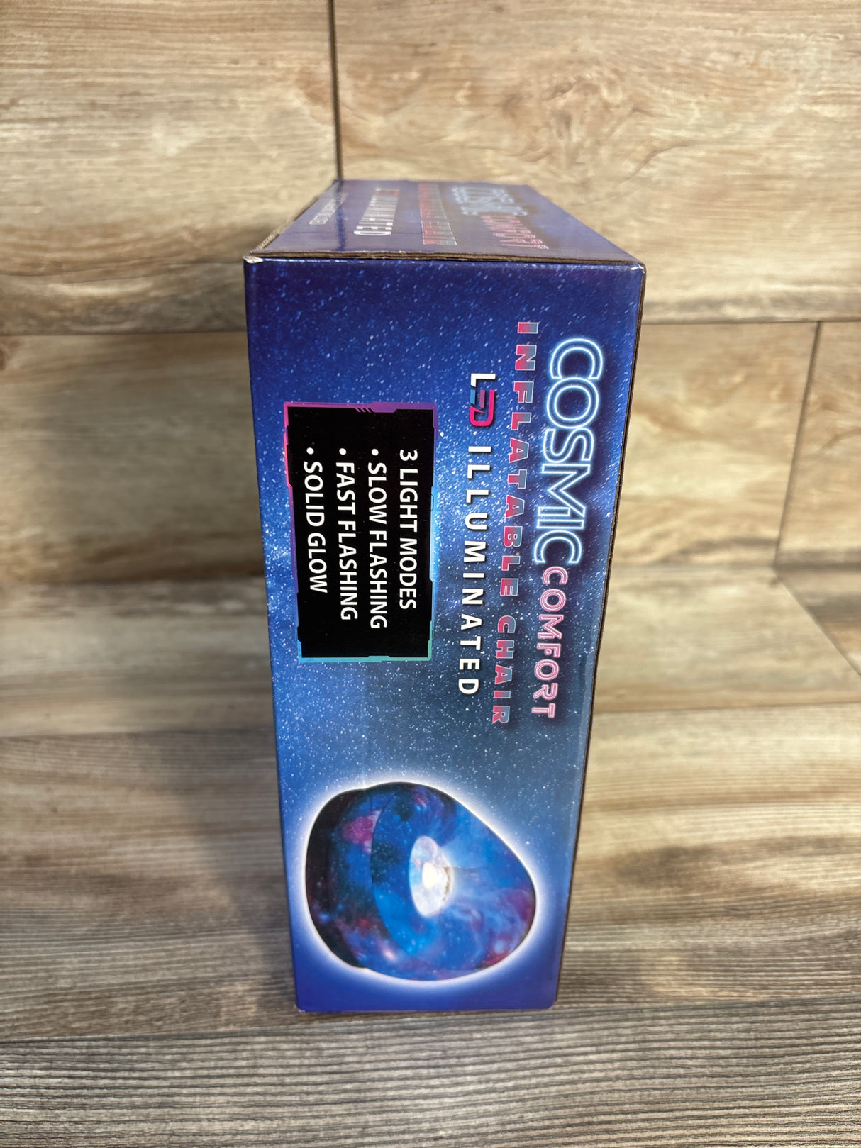 NEW Cosmic Comfort LED Illuminated Inflatable Chair - Galaxy