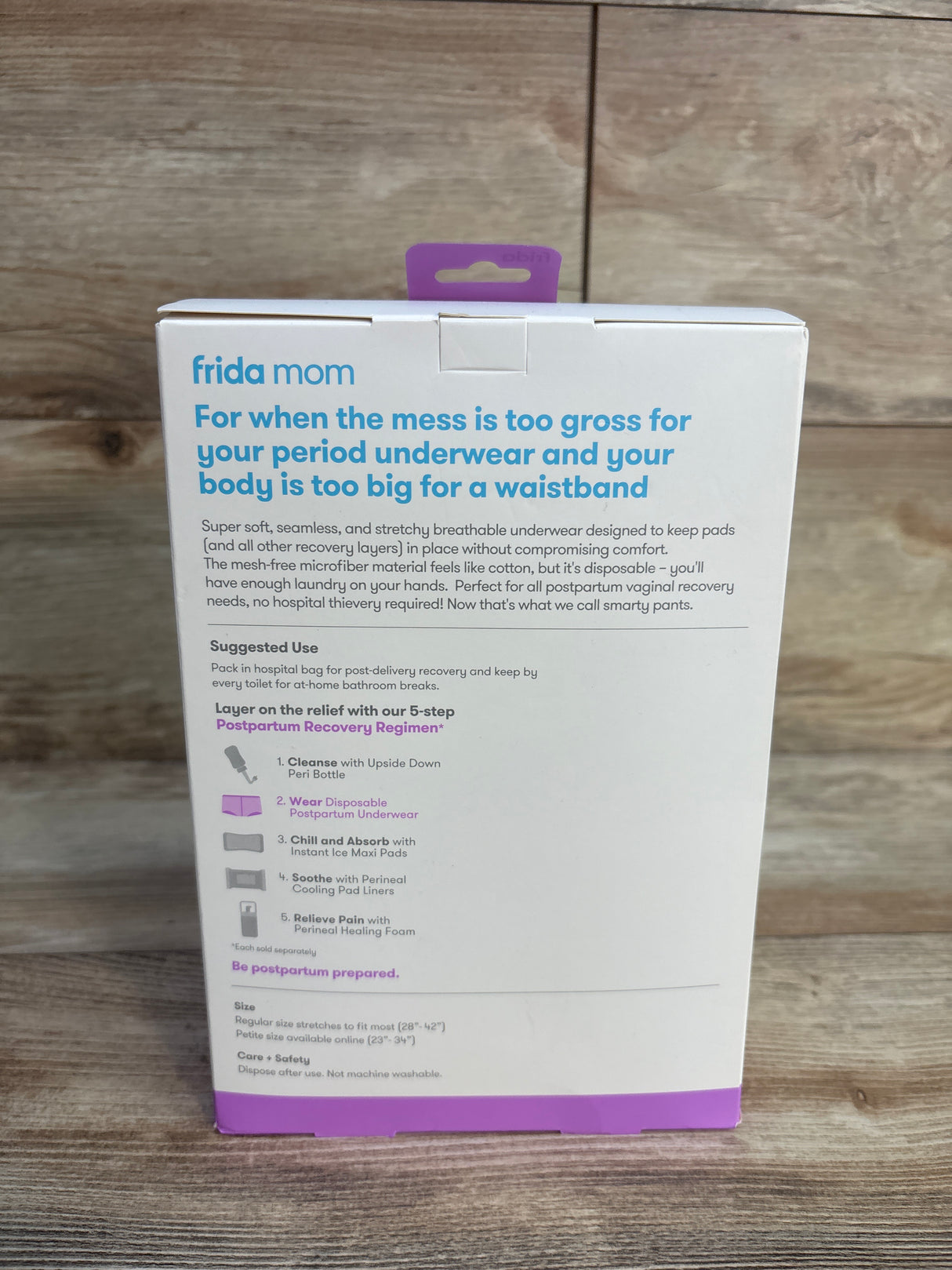 NEW Frida Mom Disposable Postpartum Underwear, Size Regular 8ct