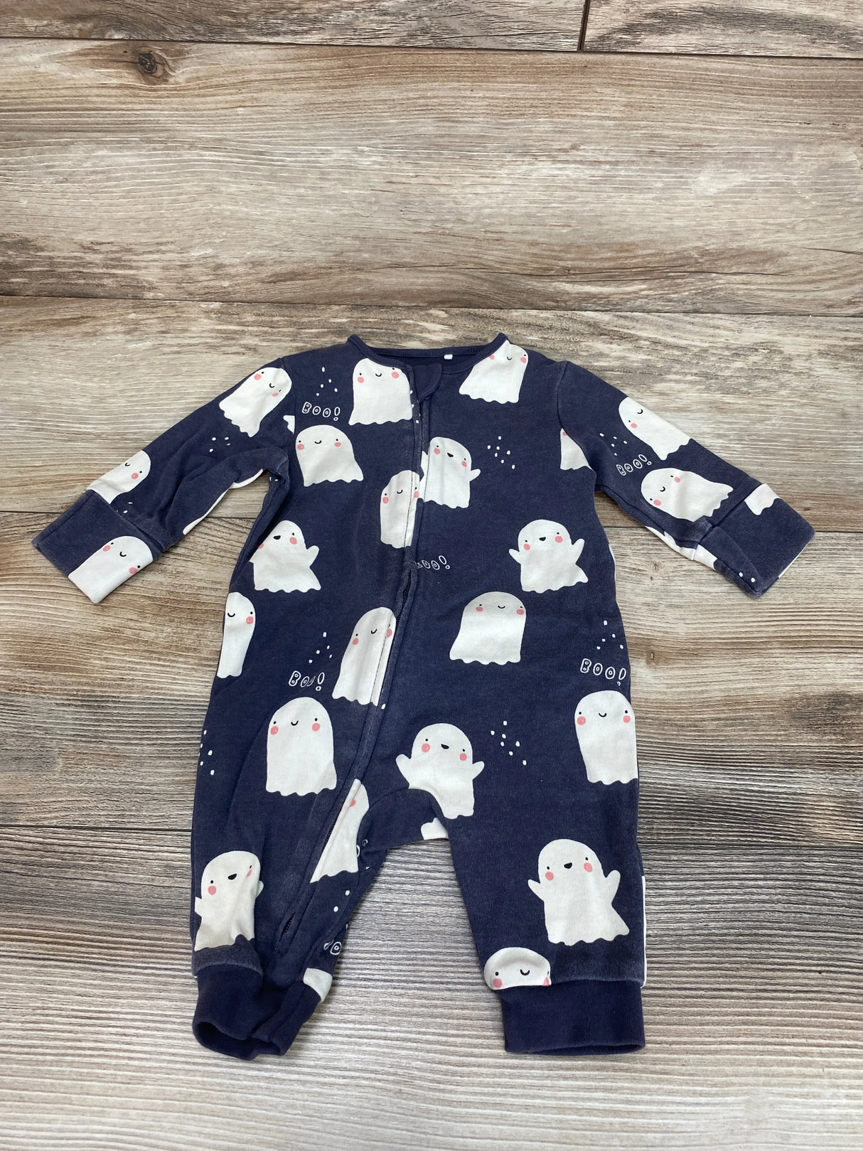 Next Baby Ghost Print Sleeper Grey sz 0-3m - Me n Mommy To Be