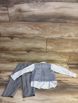 Van Heusen 3pc Vest Suit Set White sz 24m