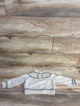 Tommy Bahama Metallic Fair Isle Christmas Sweater Beige sz 18m