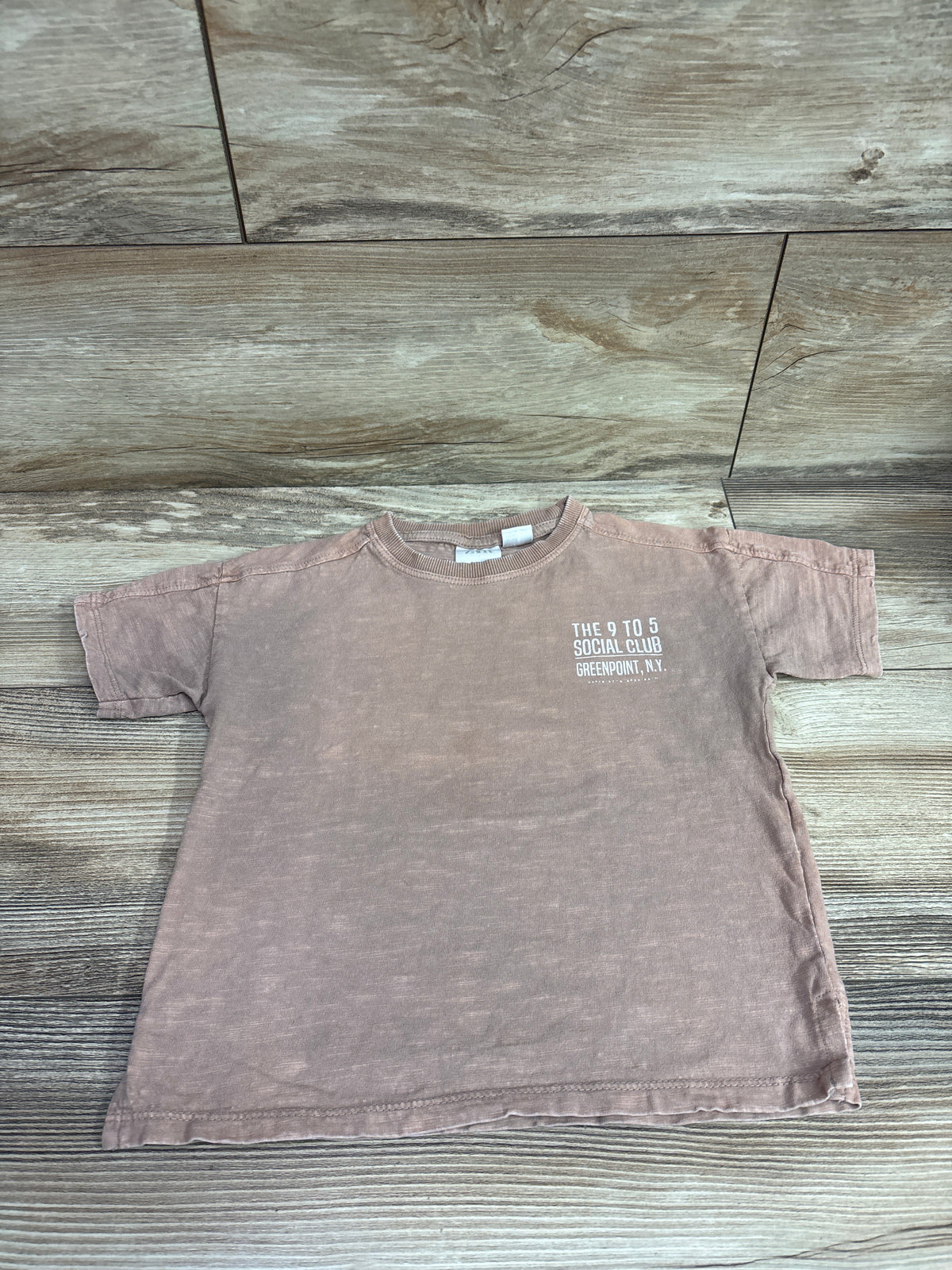 Zara Greenpoint NY Shirt Tan sz 2-3T