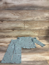 Carter's 2pc Ribbed Long Sleeve Shirt & Pants Set Green sz 3T