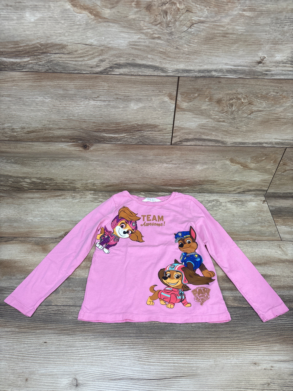 H&M x PAW Patrol Long Sleeve Shirt Pink sz 5/6T