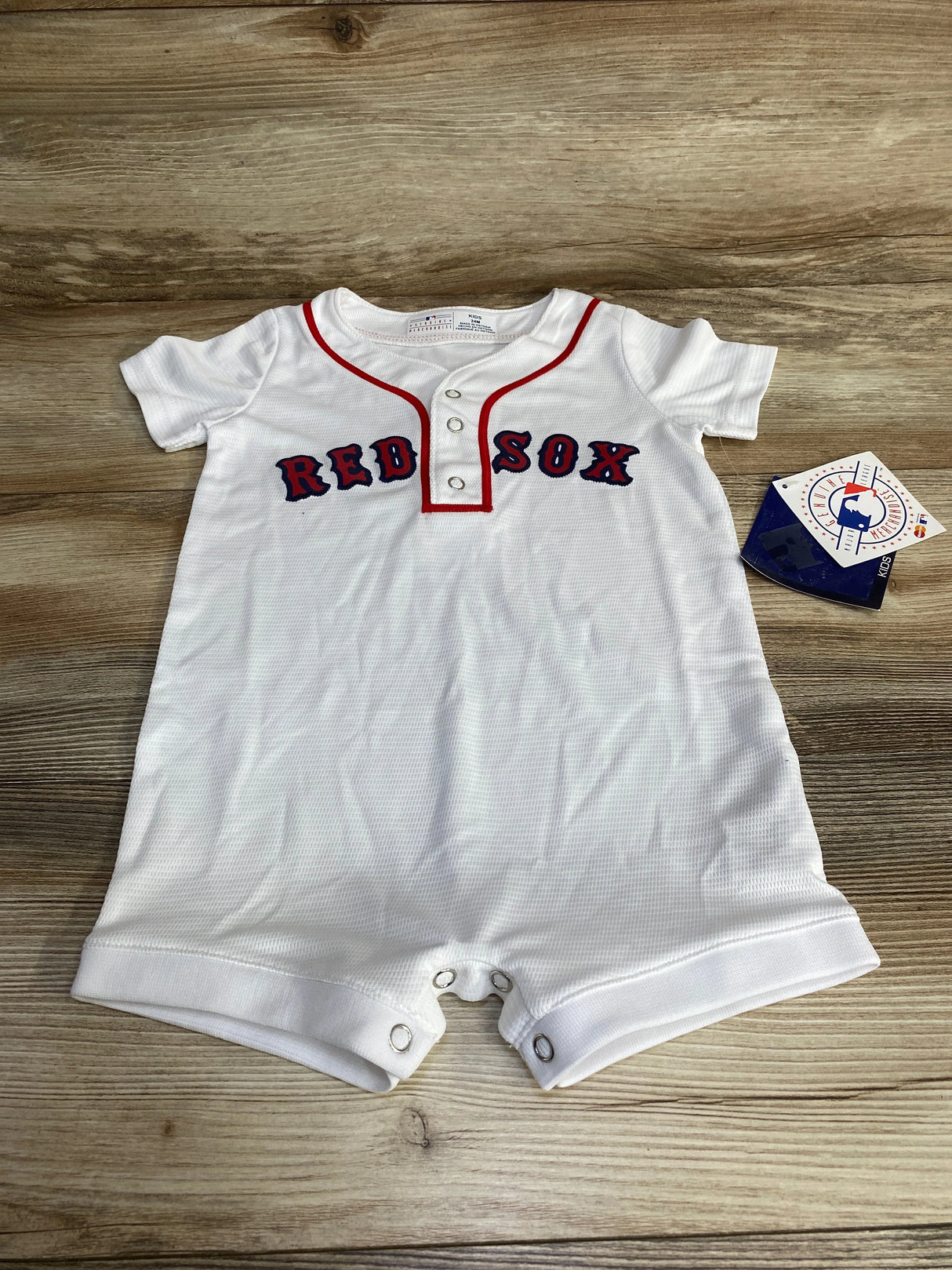 NEW Genuine Merchandise Red Sox Romper White sz 24m