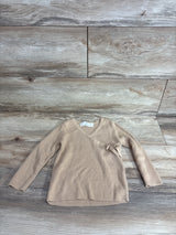 H&M Fine Knit Wrap-Front Cardigan Tan sz 3/4T