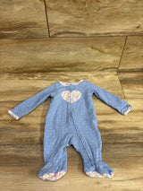 Just One You Waffle Knit Sleeper Blue sz Newborn
