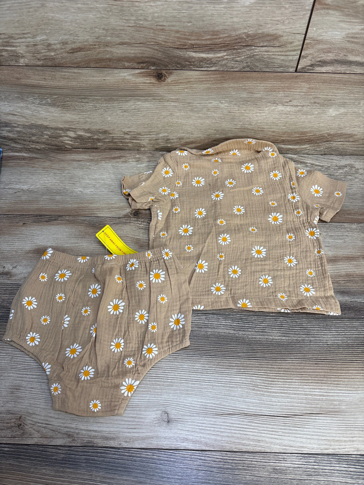 NEW Shein 2pc Floral Shirt & Bottoms Brown sz 2-3T - Me n Mommy To Be
