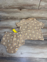 NEW Shein 2pc Floral Shirt & Bottoms Brown sz 2-3T - Me n Mommy To Be