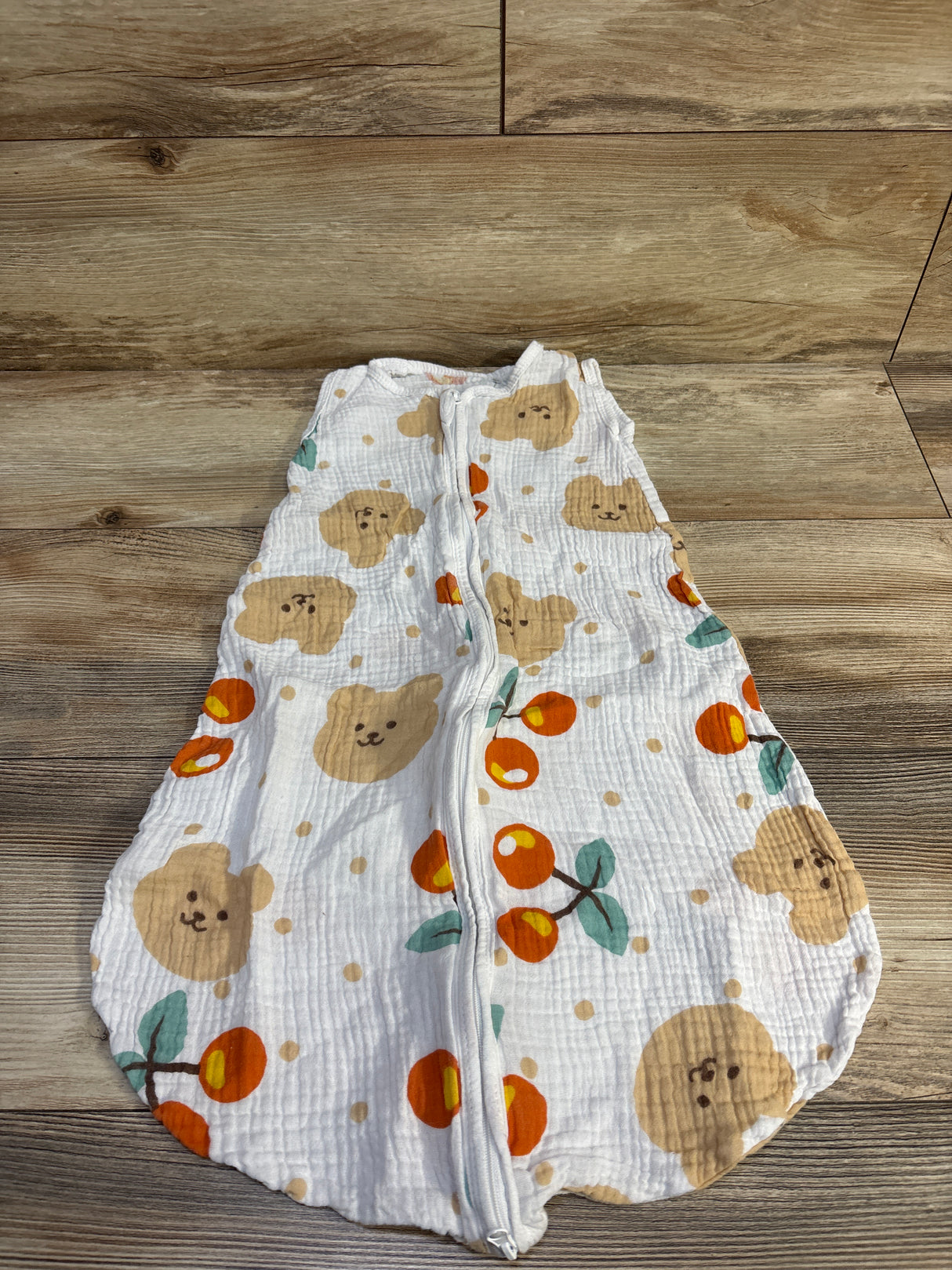 BSTOPPT Gauze Sleep Sack White sz Small/0-6m