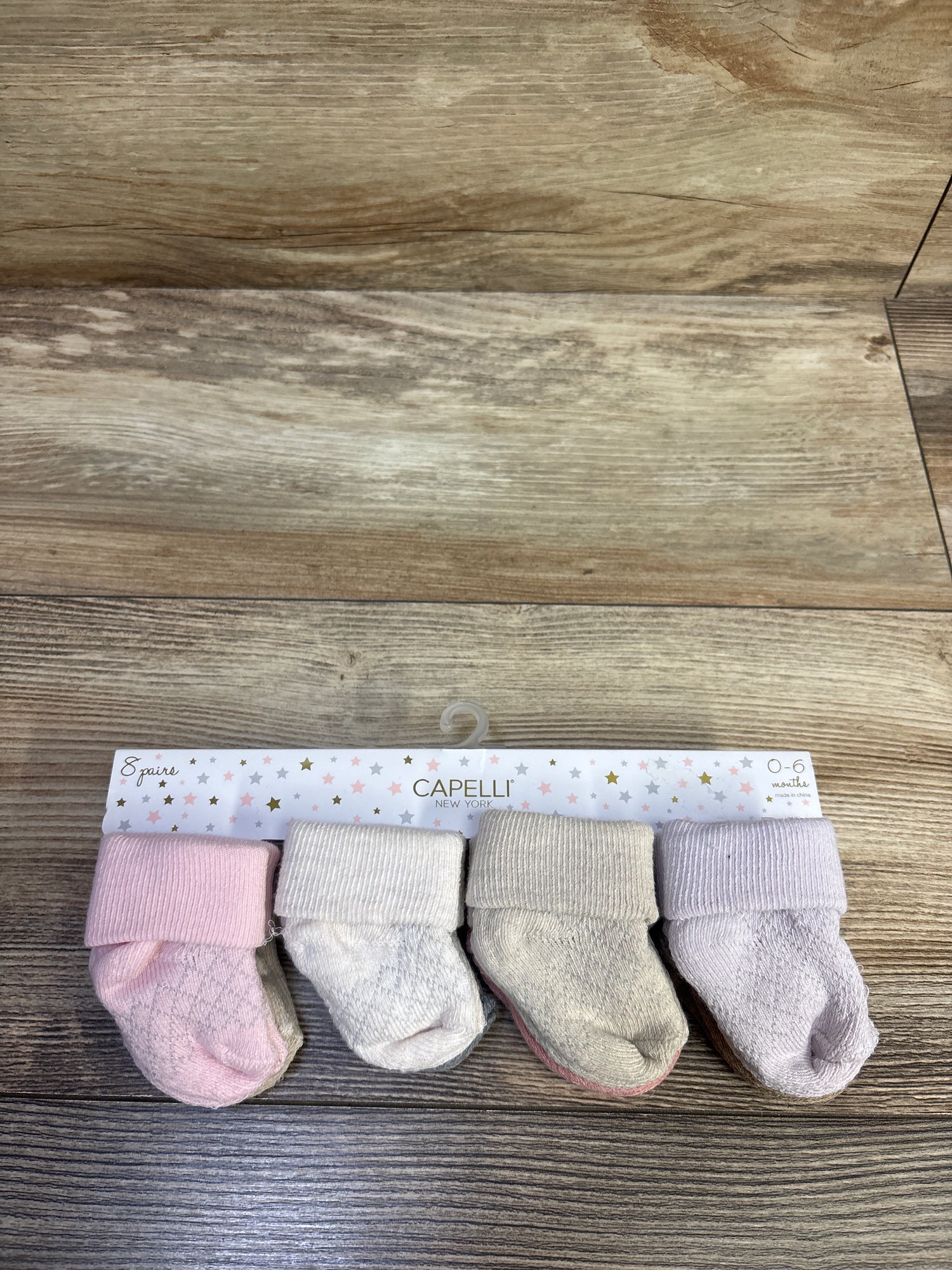 NEW Capelli New York 8pk Socks sz 0-6m
