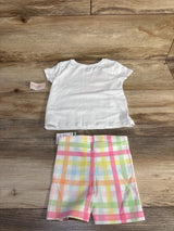 NEW Garanimals 2pc Shirt & Shorts Set White sz 18m