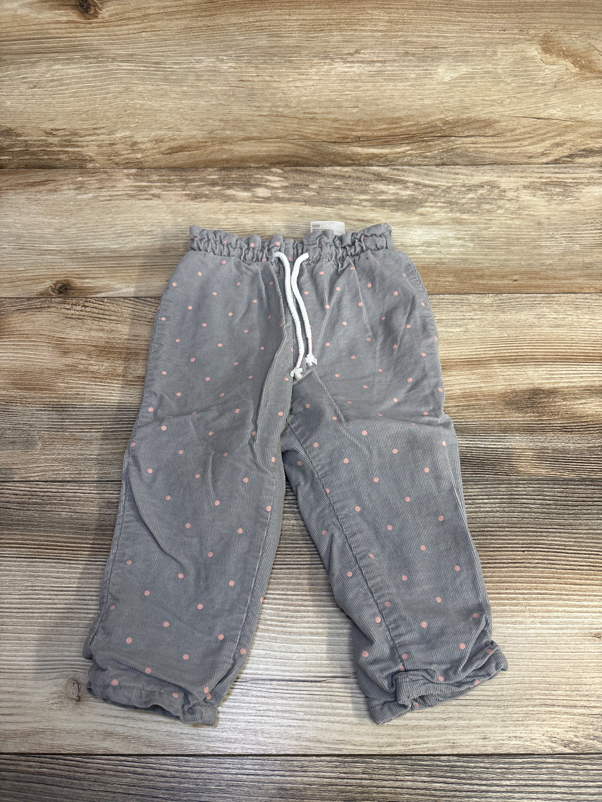 H&M Polka Dot Cord Pants Grey sz 12m