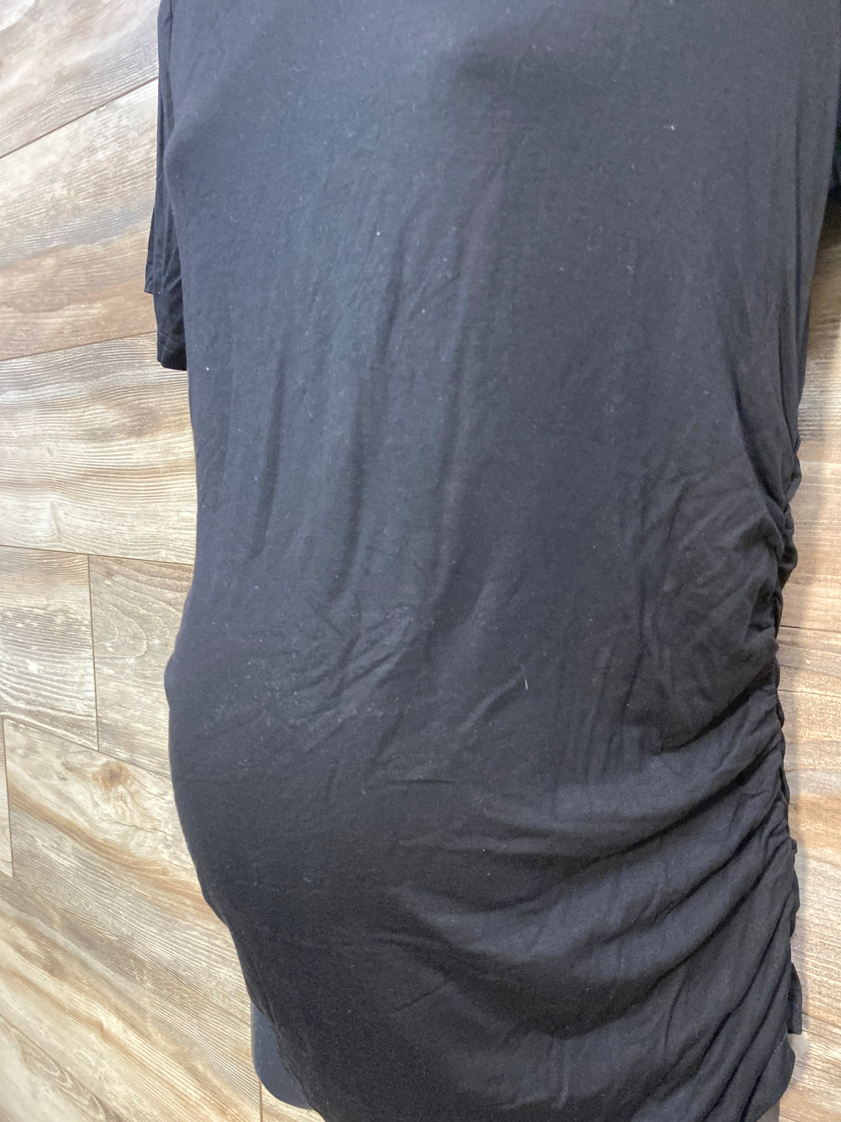 NEW Huukeay Maternity Ruched Shirt Black sz Medium