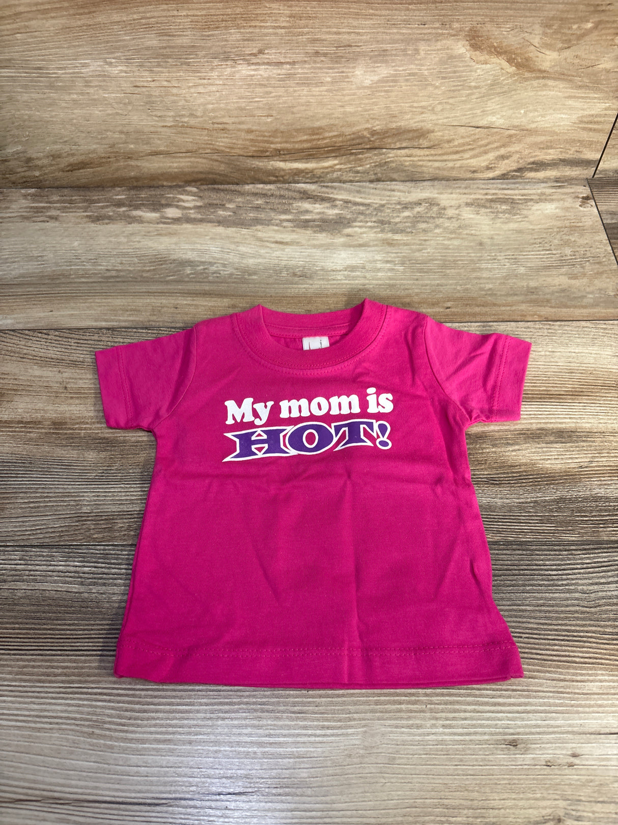 Cotton Heritage My Mom Is Hot! Shirt Pink sz 6m