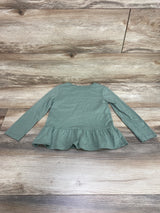 Carter's Peplum Shirt Green sz 5T