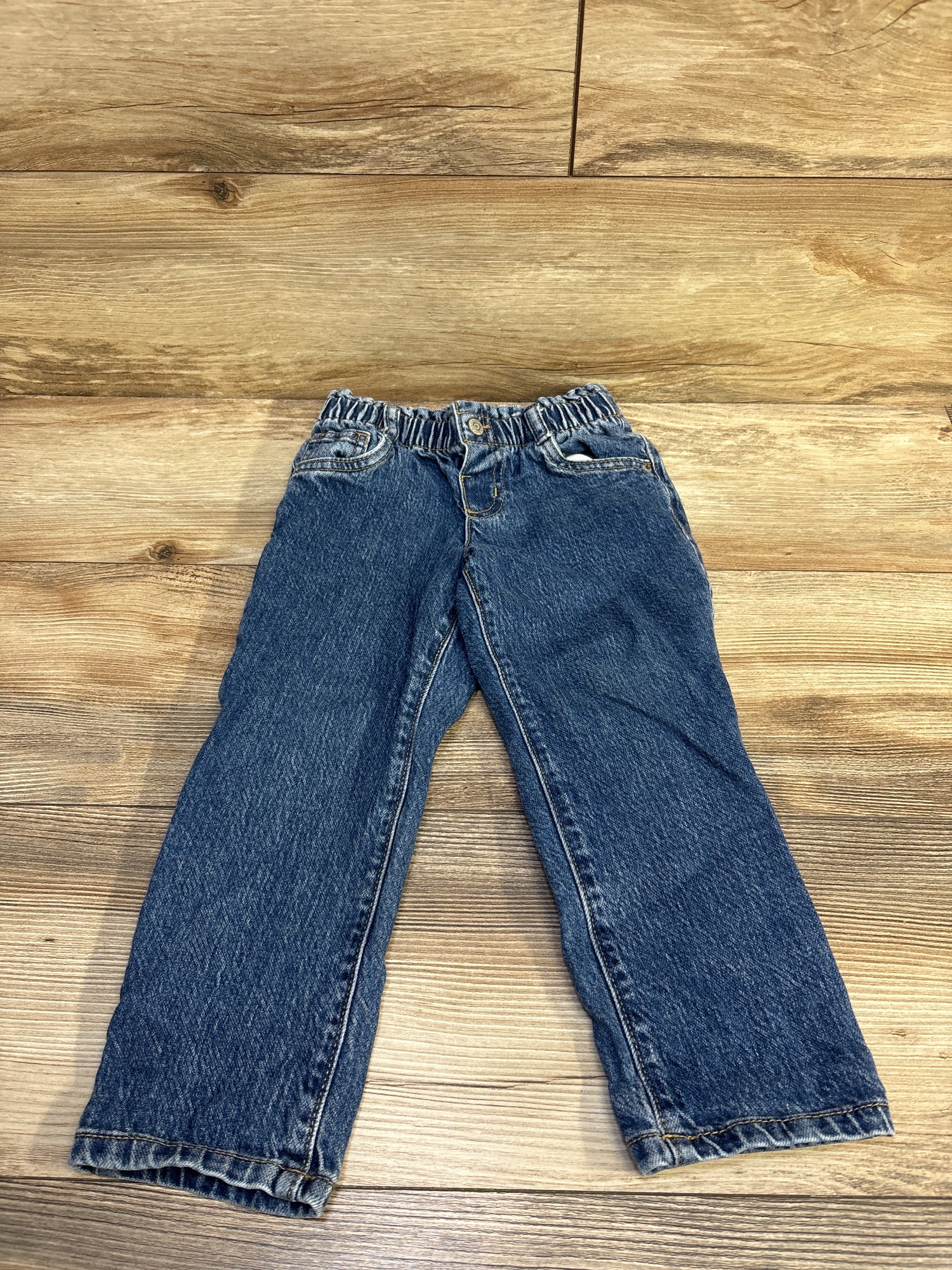 Cat & Jack Paperbag Waist Jeans Blue sz 4T
