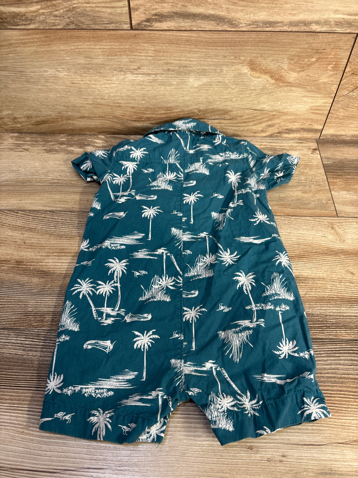 Carter's Polo Shortie Romper Blue sz 18m