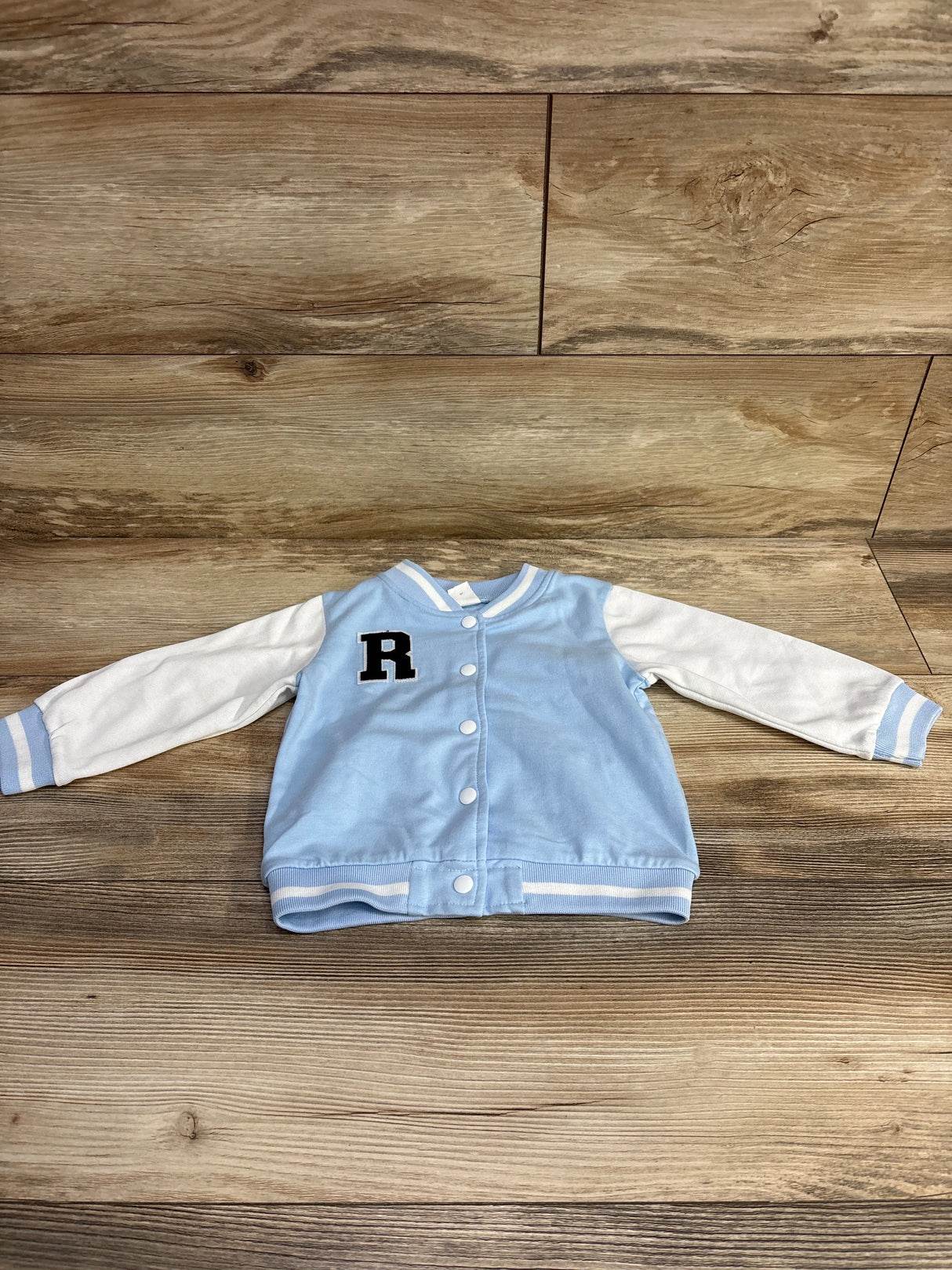 Shein Varsity Jacket Baby Blue sz 18-24m