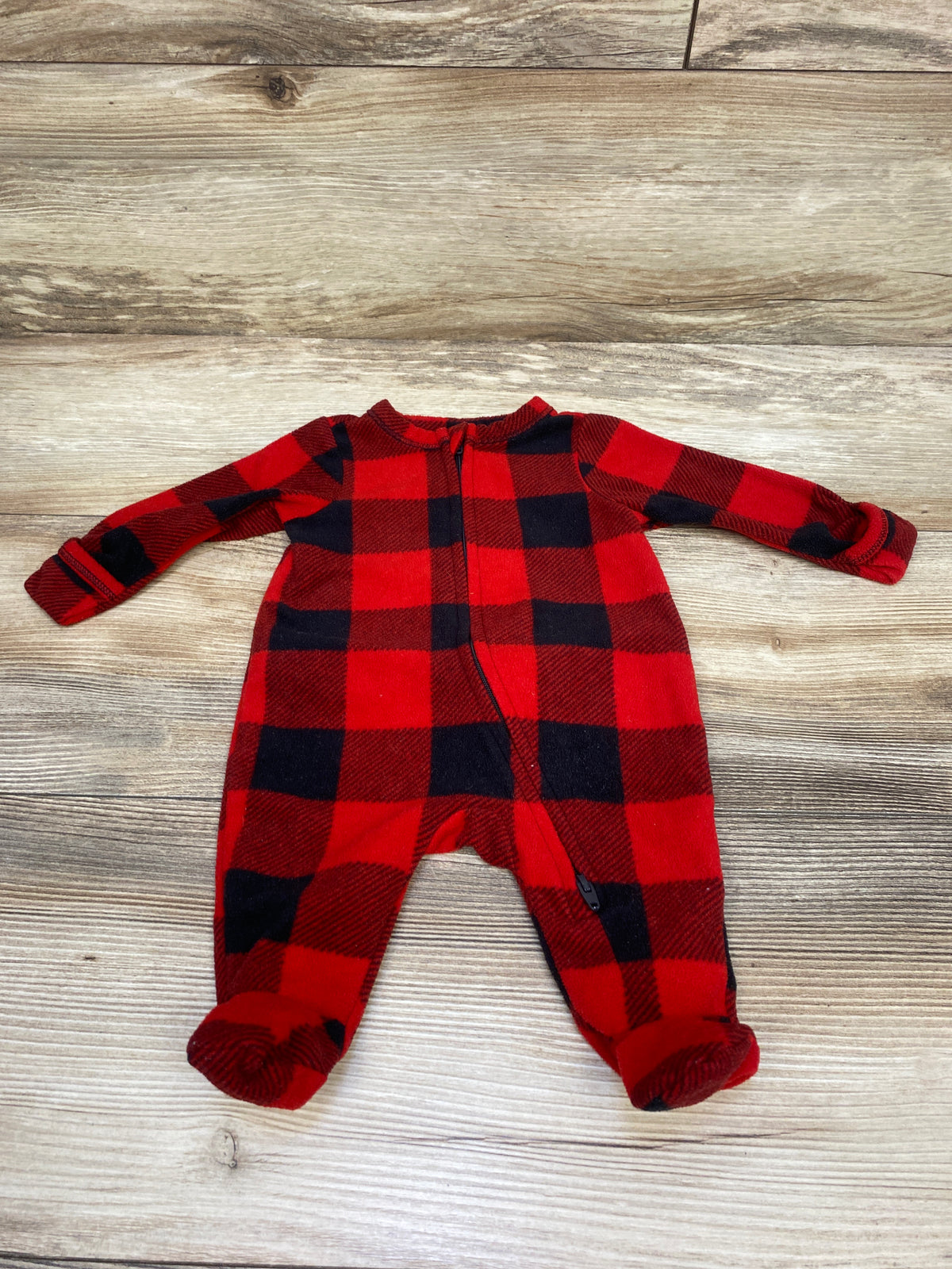 Old Navy Plaid Blanket Sleeper Red sz Newborn