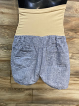 Motherhood Maternity Full Panel Pull On Shorts Blue sz XL