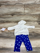 NEW Christian Robinson 2pc Hoodie & Pants White sz 0-3m