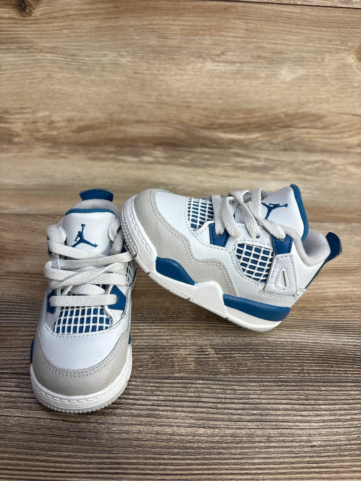 Air Jordan 4 Retro TD 'Military Blue' Sneakers sz 5c