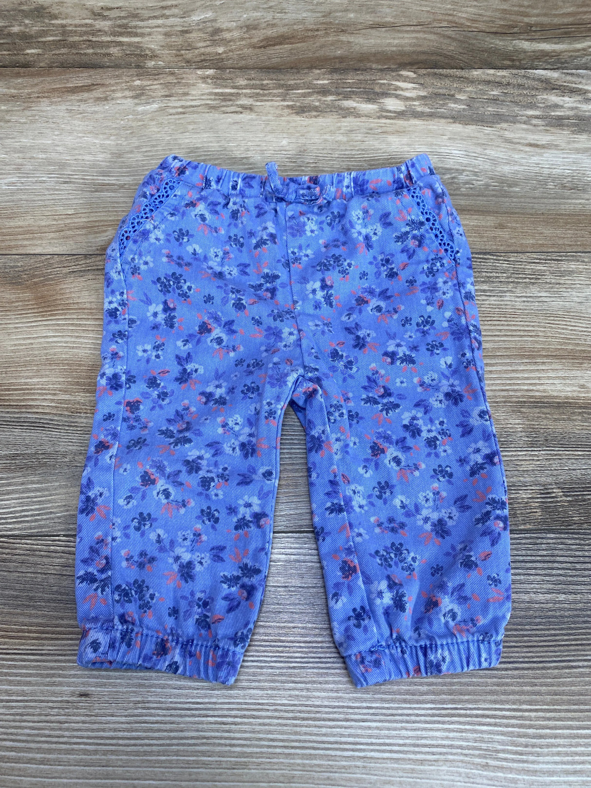 Oshkosh Floral Pants Blue sz 6m